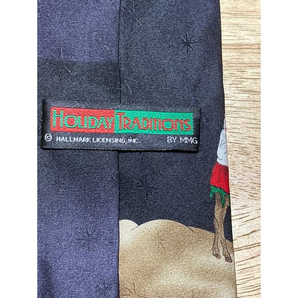 Men's Tie Holiday Traditions By Hallmark Christmas Manger - Picture 7 of 8